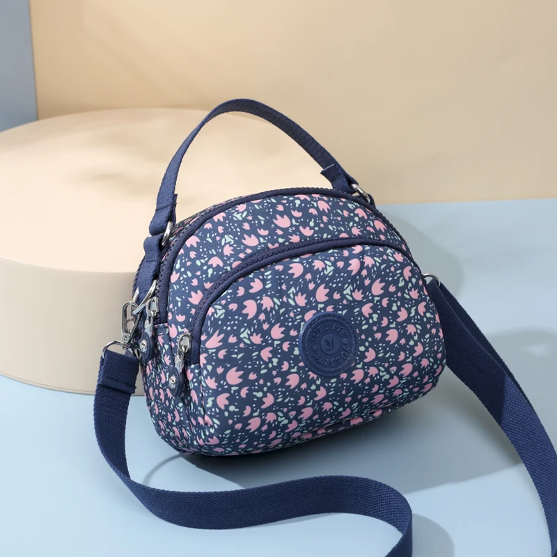 Women Shoulder Messenger printing Bag Nylon Oxford Lightweight Waterproof Zipper Package Large Capacity Travel for Girls crossbody bag,women handbags