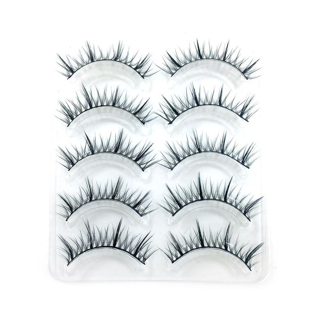 3D/5D/6D Faux Mink Hair False Eyelashes Long Full Volume Fluffy Wispies Lashes Handmade Eyelashes Extension Tools
