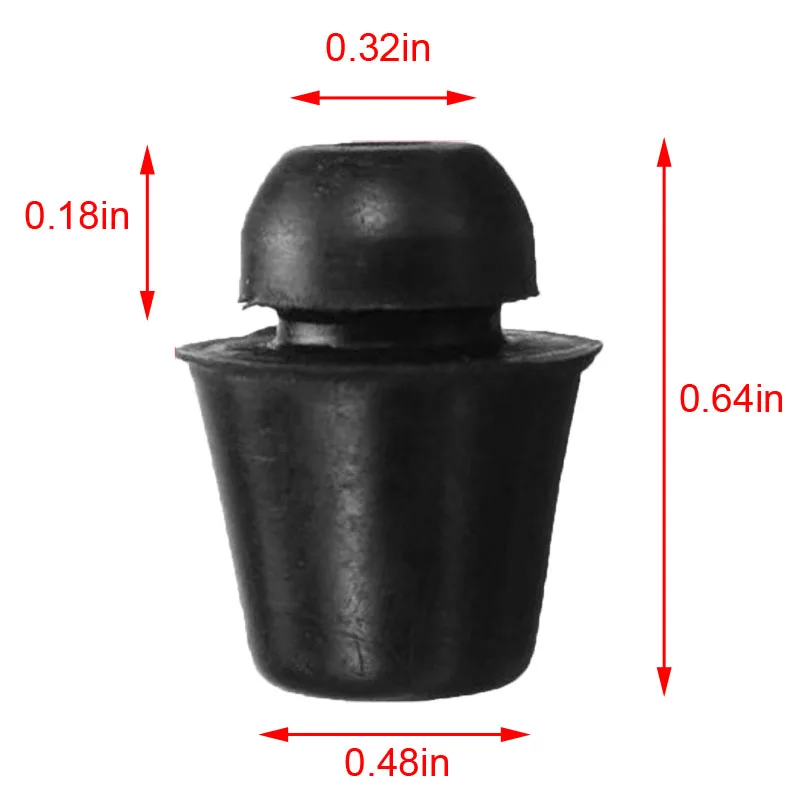 Car Rubber Stopper 5Pcs For All Hyundai Kias Ceed K2 K3 Accent Creta Car Bumper Door Overfilling Glue Vehicles 8219128010 Rubber Stopper 14mm