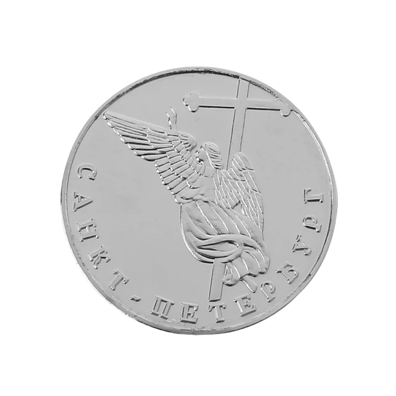 

Монета с крыльями ангела из Санкт-Петербурга, коллекция ангелов, перекрестная молитва, памятная монета 25 мм