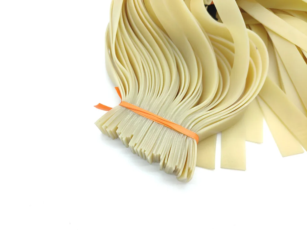 Slingshot Accessories 50pcs Slingshot Flat Rubber Band 0.5-1.5mm High Elasticity Outdoor Hunting Catapult Shooting Accessories