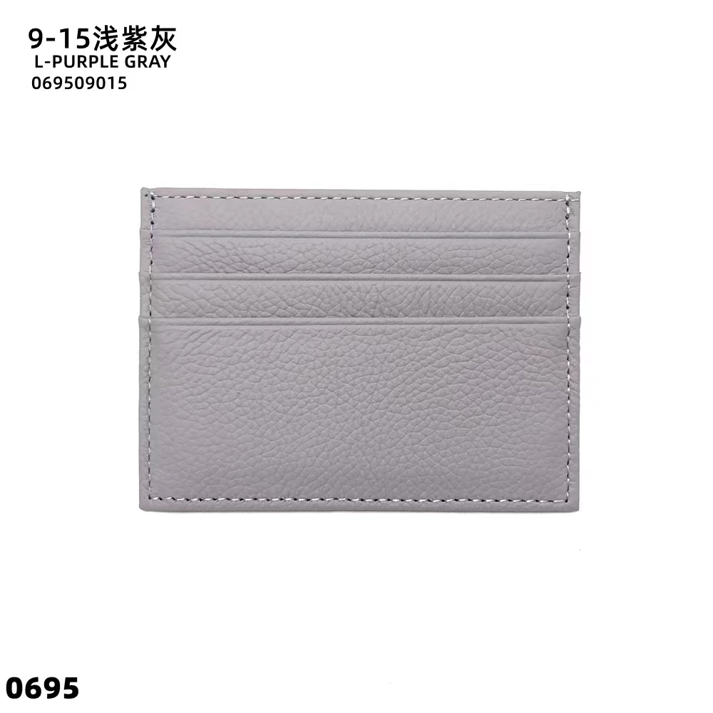 Personalized Genuine Leather Card Holder – Custom Initial Slim Wallet & Monogrammed Name Case