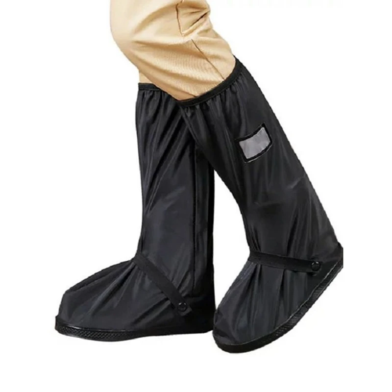S-XXL Reusable Motorcycle Bike Rain Shoes Cover Anti-Slip Boot Pants Covers Unisex Cycling Shoes Protectors For Rainy Snowy Day_voghion.com