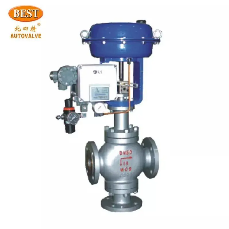 

T84 T88 Pneumatic Diaphragm 3 Way Diffluence Confluence Flow Control Valve