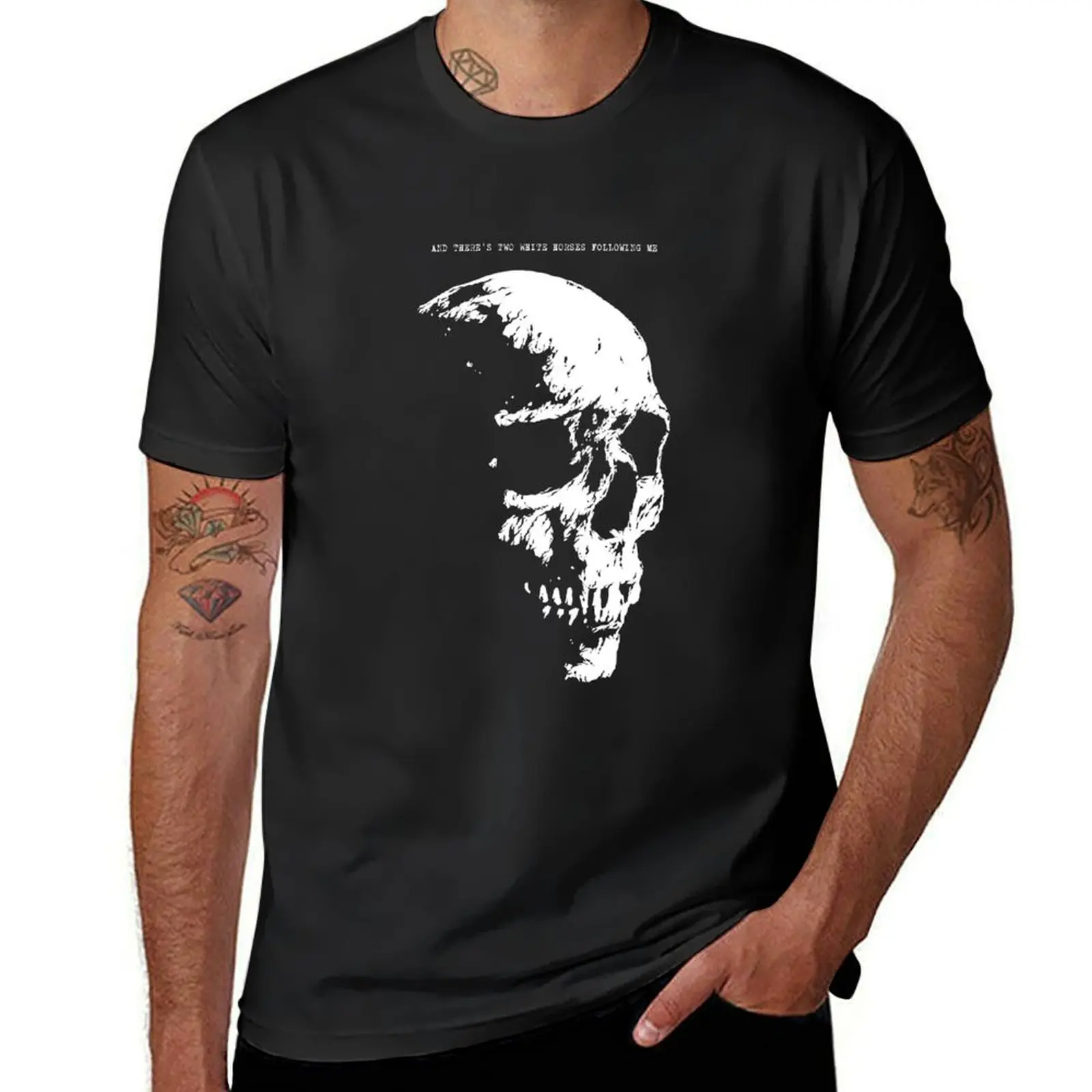 

And There's Two White Horses Following Me T-Shirt tops quick drying mens graphic t-shirts pack