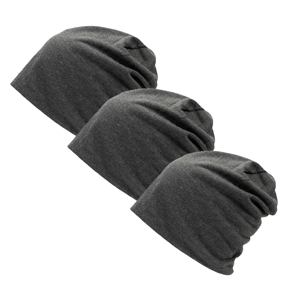 3 Stück Unisex-Mützen für Erwachsene, einfarbig, Pullover-Mütze, Turban, Chemotherapie-Mütze – Detail 6