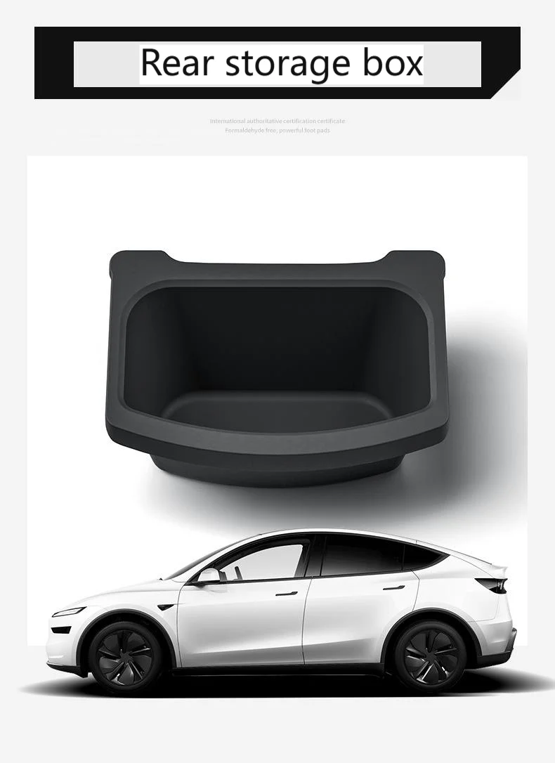 For Tesla Model Y Juniper Rear Seat Storage Box Under Air Vent Storage Case Tras