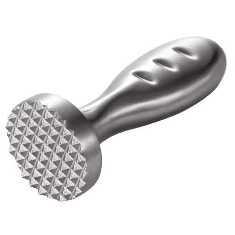 Meat Tenderizer Hammer with Great-Grip Handle, Stainless Steel Mallet Pounder for Tenderizing Chicken & Beef-Kitchen Tools