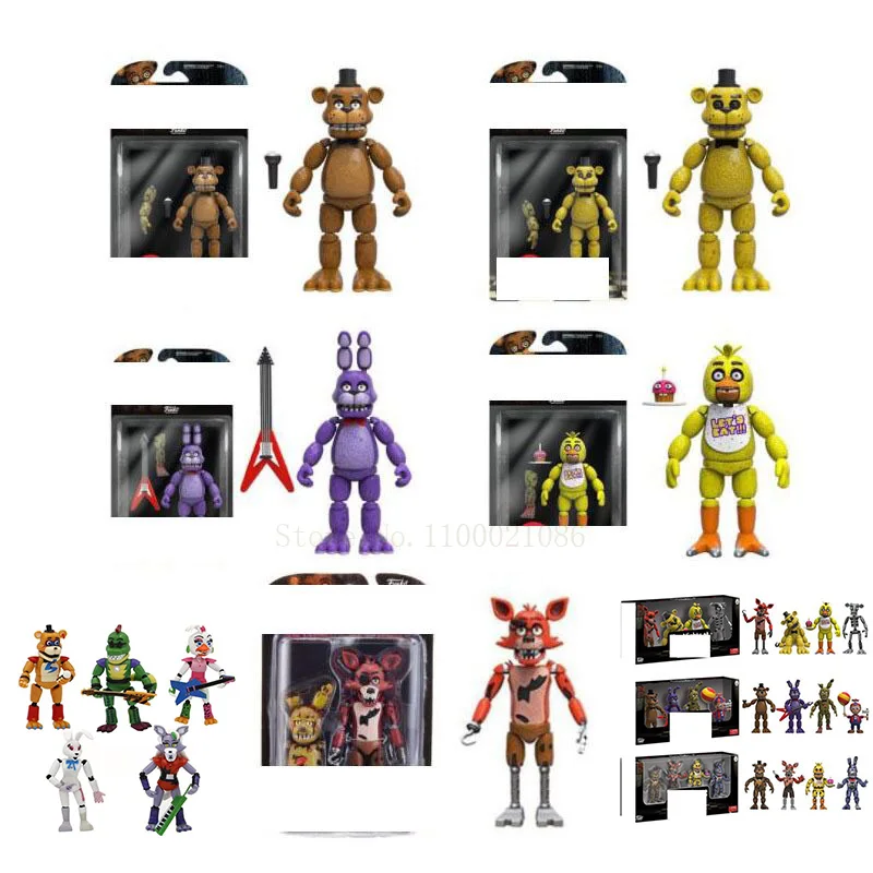 GLAMROCK FREDDY FAZBEAR figure 8 FNAF Five Nights at Freddy's