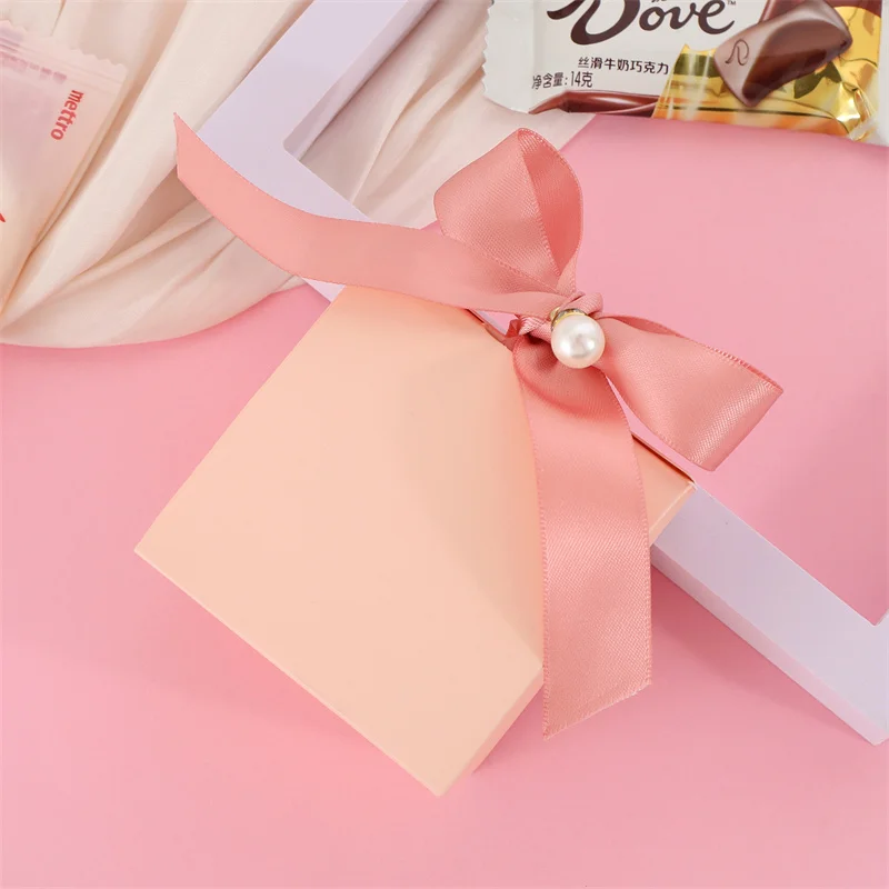 Black Wholesale Custom Logo Premium Luxury Cardboard Paper Gift Packaging Box with Ribbon for Wedding Favors Baby Shower Party 3 S9bf830d3733245bba7b177b35d0fd819p