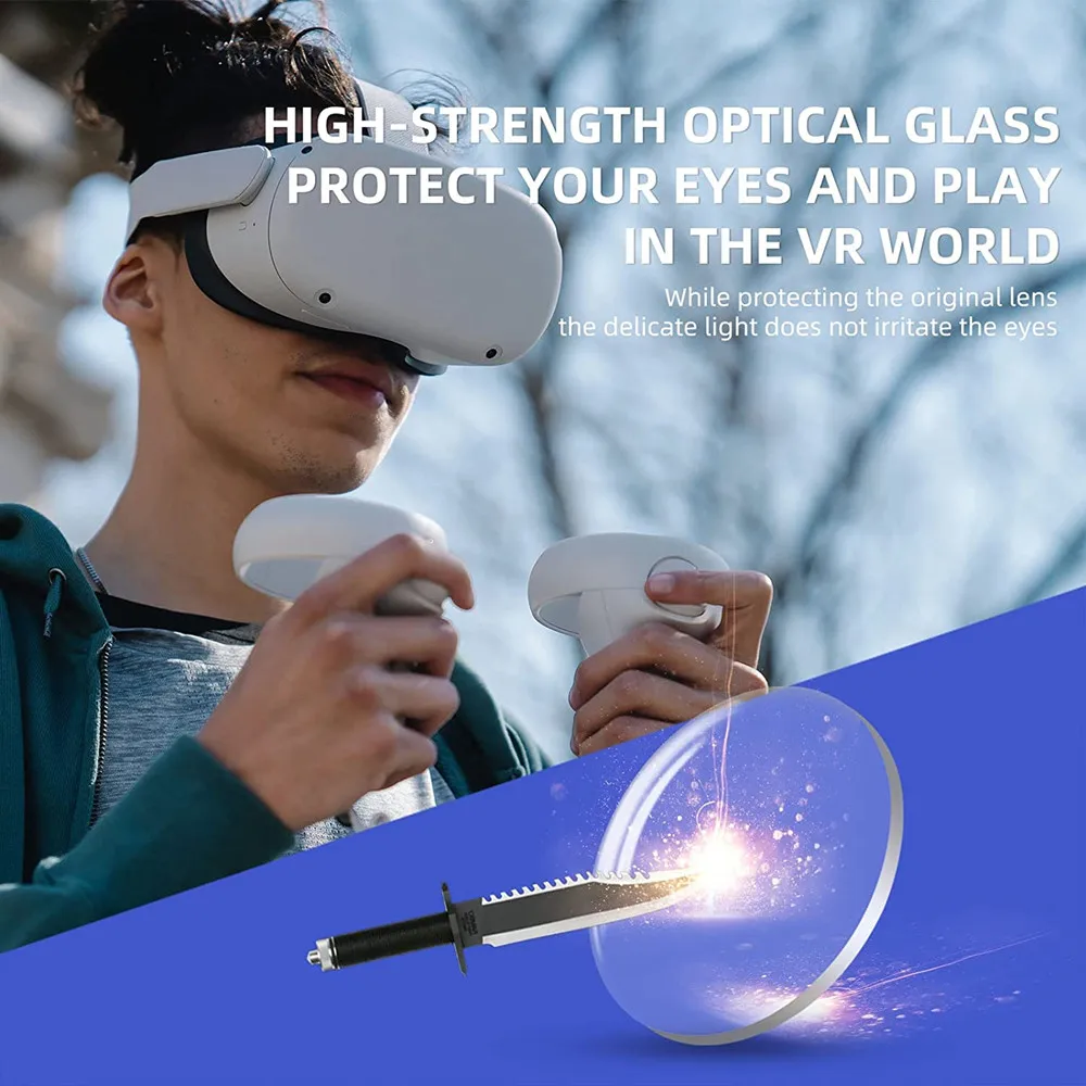 For Oculus Quest2 Prescription Lenses Anti Blue Myopia Lens Quick  Disassemble Magnetic Frame Glasse for Meta Quest 2 Accessories