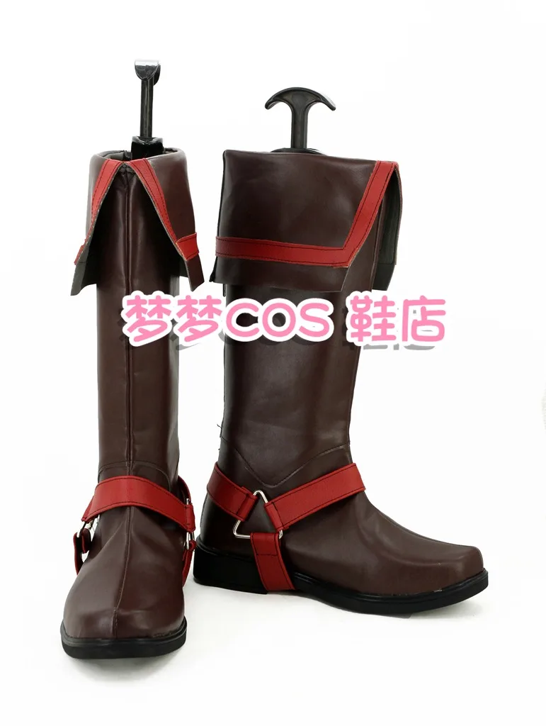 

D.Gray-man Allen Walker Cosplay Costume Shoes Anime Handmade Faux Leather Boots
