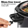Portable 6 Quart Set & Digital Programmable Slow Cooker with Lid Lock, Temperature Probe, Dishwasher Safe Crock & Lid, Stainless 3