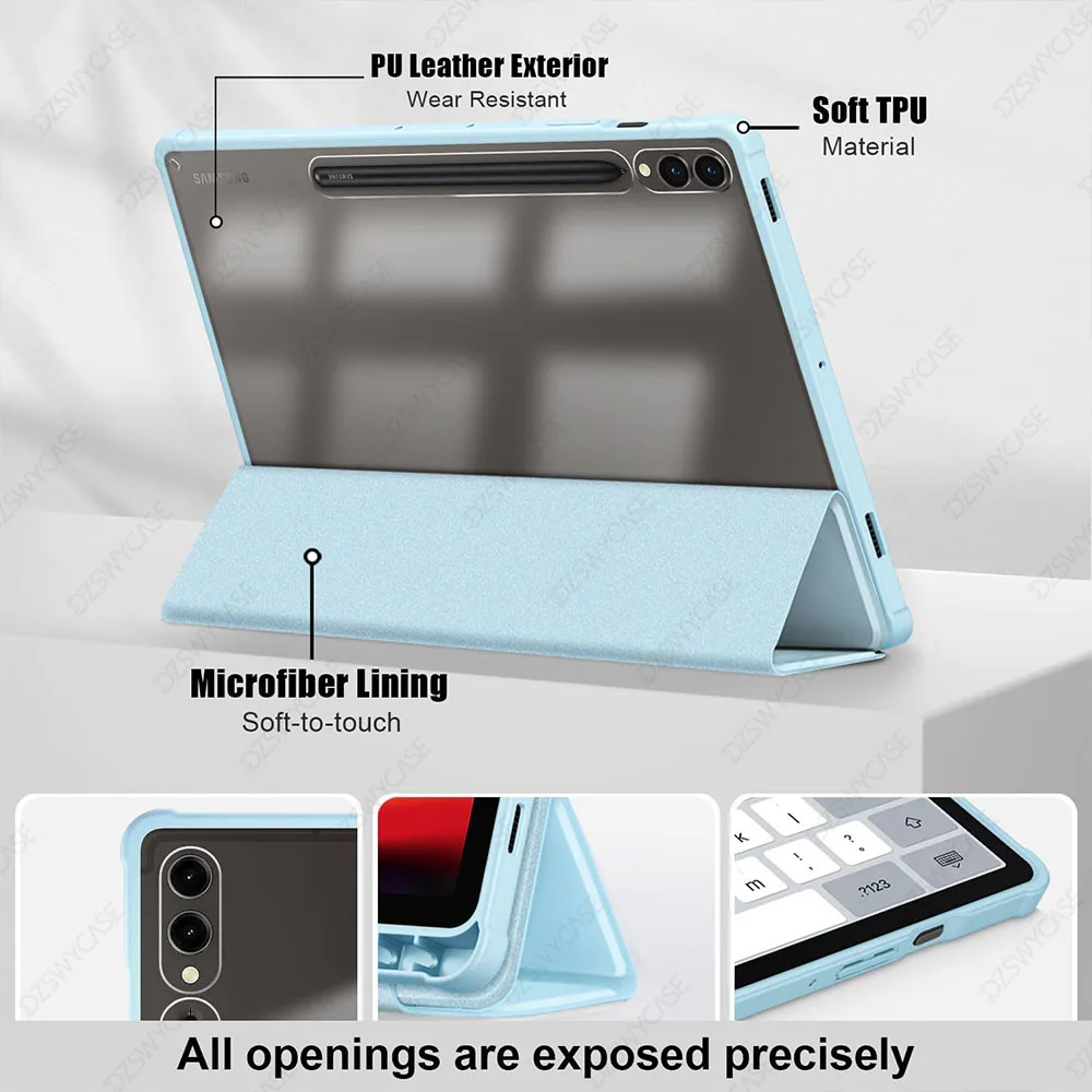 Premium Tablet Cover with Auto Sleep/Wake Feature, 12.4 Inch