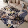 Modern Floral Print Living Room Carpet Light Luxury Large Area Bedroom Plush Rug High-end Coffee Table Floor Mat Ковер Tapis 러그 4