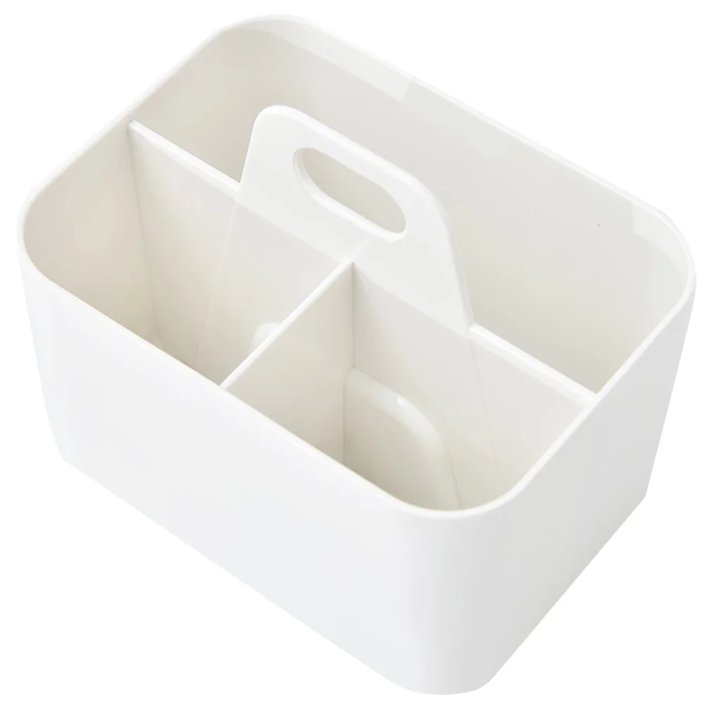 

Storage Basket Portable Bathroom Toilet Toothbrush Desktop Box White Tool Take Holder Home Simple Supply