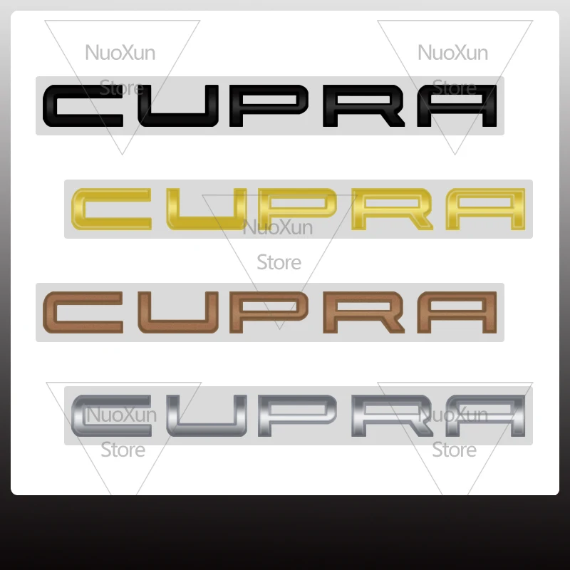 1X Car Lettering Badge Sticker Per Ateca Ibiza Tarraco Leon Mii Alhambra Cordoba Arona Logo Metal Trunk Emblem Accessori