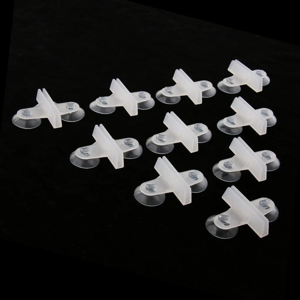 Aquarium Suction Cup Aquarium Clip Holders Aquarium Clip Holder 10 Pieces Aquarium Suction Cup Divider Holder Clip Translucent