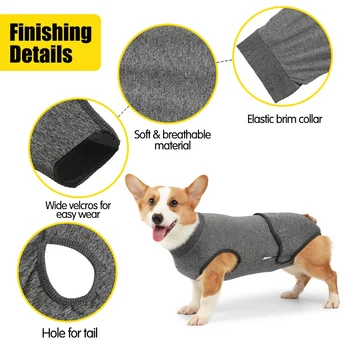 Pet Clothes Dog Recovery Suit Puppy Postoperative Vest Dog Homewear Pajamas for Small Medium Large Dogs Clothes 4