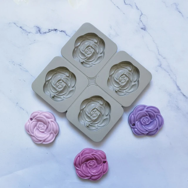 Valentine's Day Heart Silicone Mold Rose Flowers DIY Fondant Soap Making  Chocolate Mould Handmade Candle Polymer Clay Molds Tool