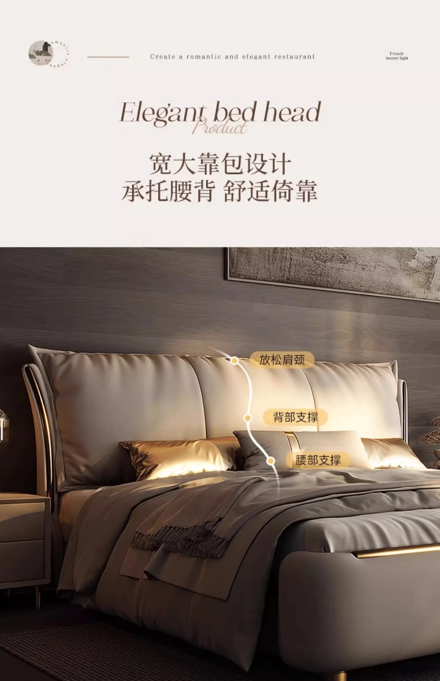 Beige Princess Modern Bed Frame Waterproof Designer Bedroom Double Bed Frames Full Size Queen Camas De Dormitorio Home Furniture