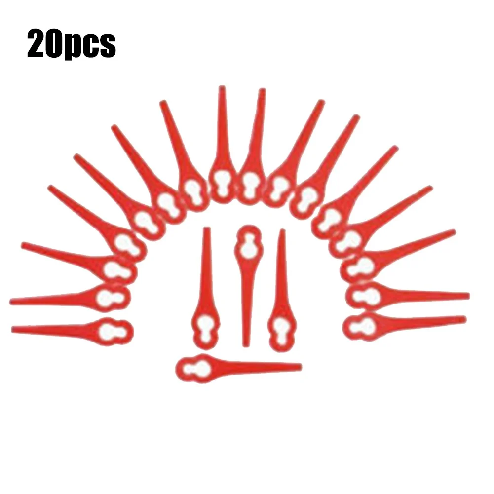 20pcs 68888Plastic Blades Grass Trimmer 588888Replacement Knives For IKRA HURRICANE HATI 18 Li Battery Lawn Trimmer Garden Tool