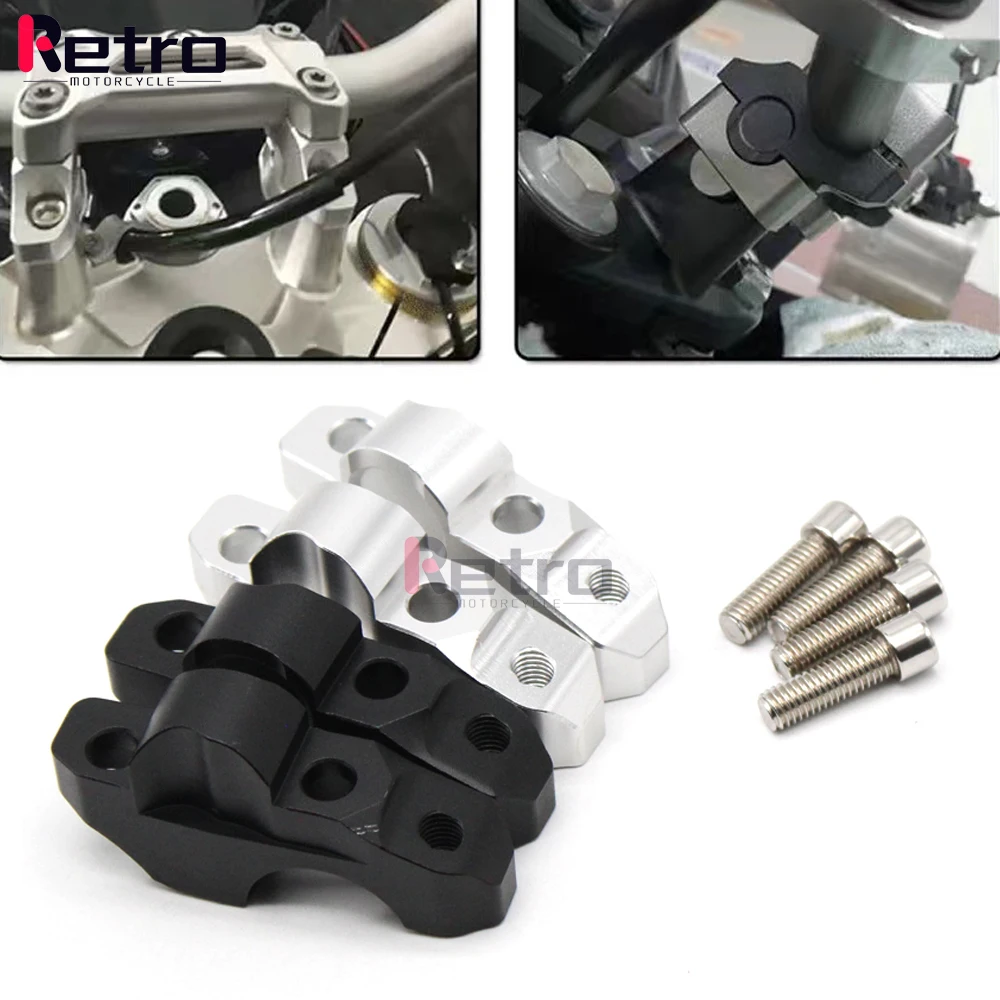

Handle Bar Raise 25mm For BMW S1000R S1000 R 2014-2018 Motorcycle 28mm Handlebar Heightening Code Riser Mount Clamp Adapter