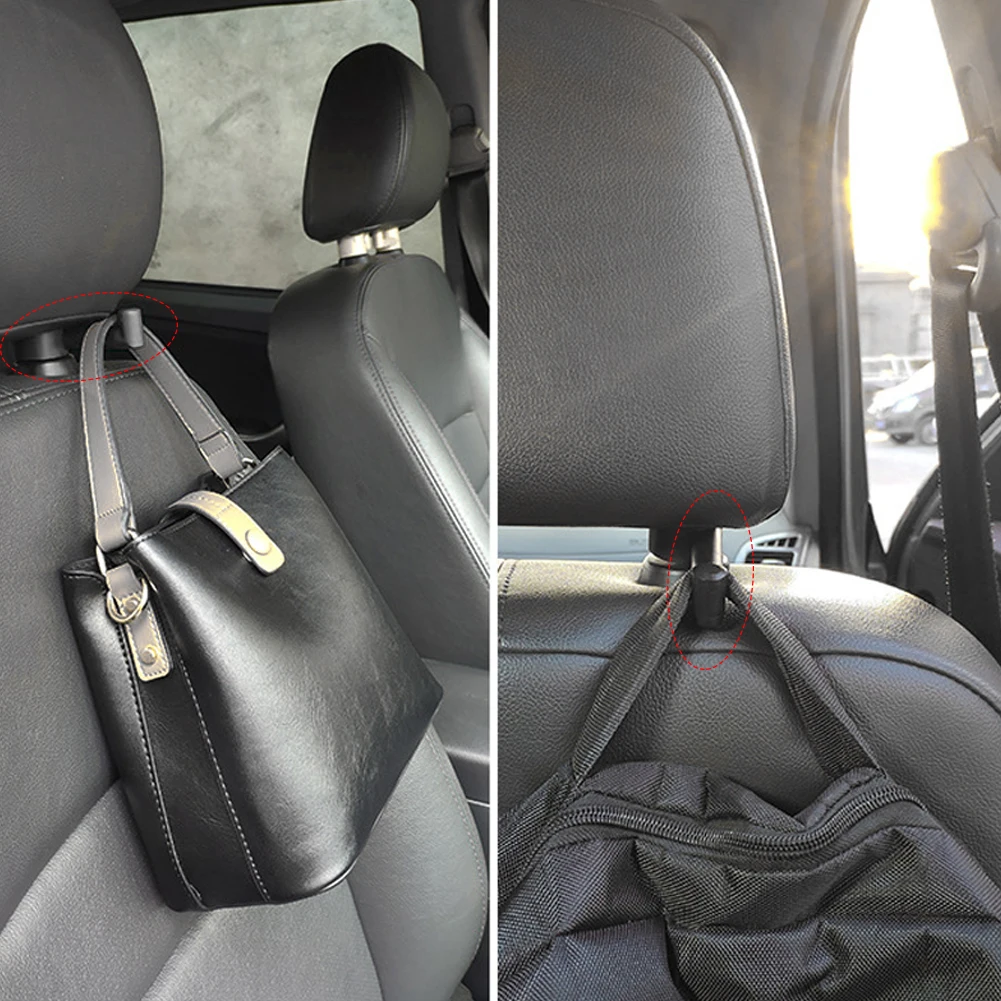 2PCS Kunststoff Auto Zurück Sitz Kopfstütze Organizer Lagerung