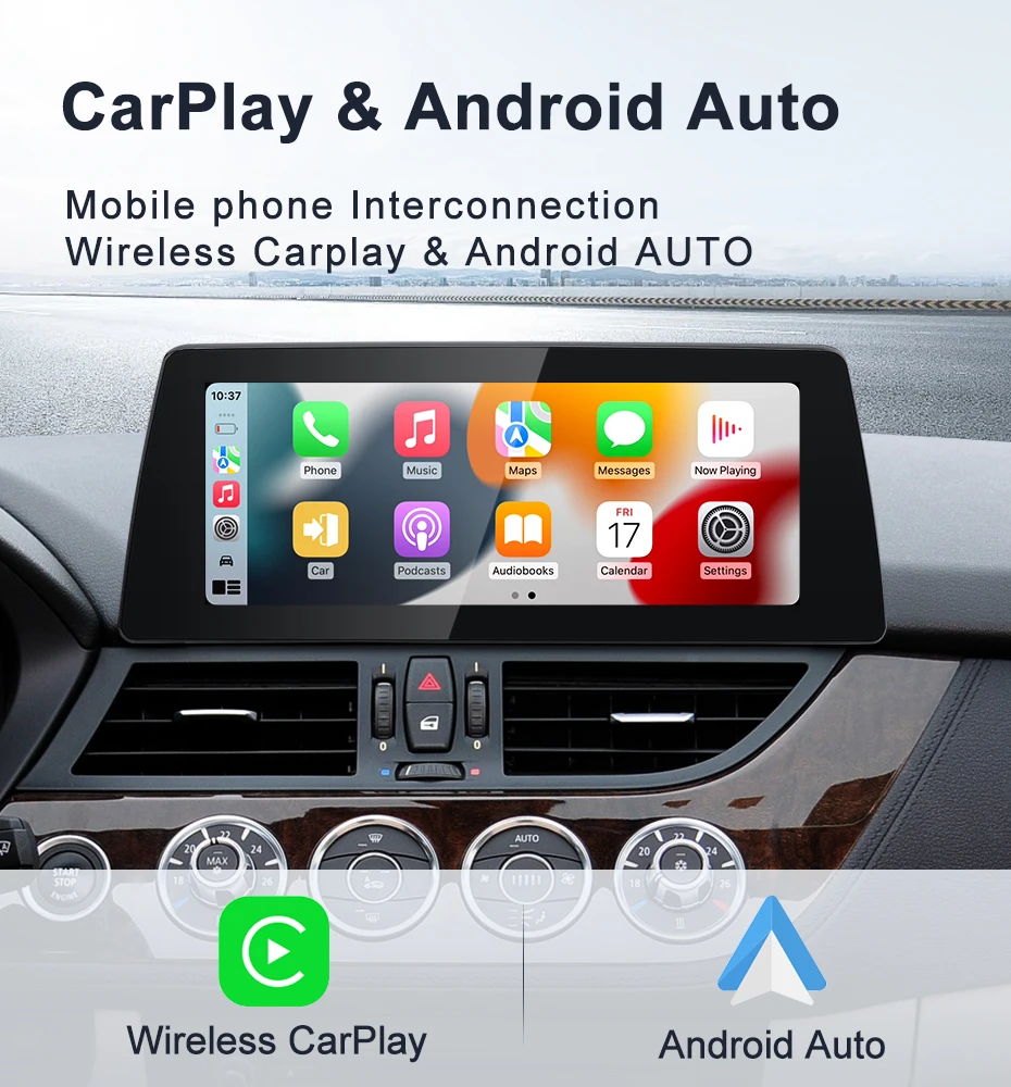 Qualcomm Snapdragon 665 6125 Andorid14 Wireless Carplay Auto Screen For BMW Z4 E