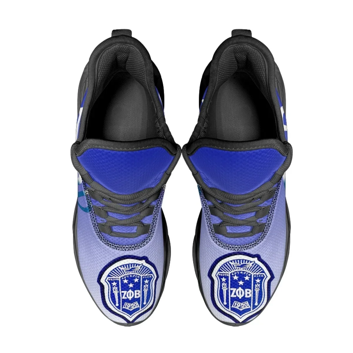 Zeta Phi Beta Breathable Mesh Lace Up Sneakers Student Summer Non-Slip Flat Running Shoes Lightweight Vulcanized Shoes Footwear