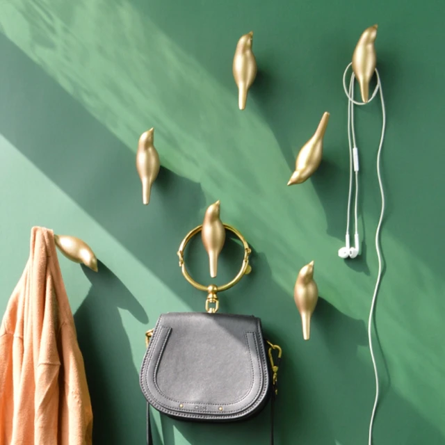 Aranyos Madárhorog Többfunkciós Falfüggő Ajtó Dekoráció Kabát Polc Billentyű Ruhák Akaszt Tároló Szervező Konyhai Kiegészítők - Image 2