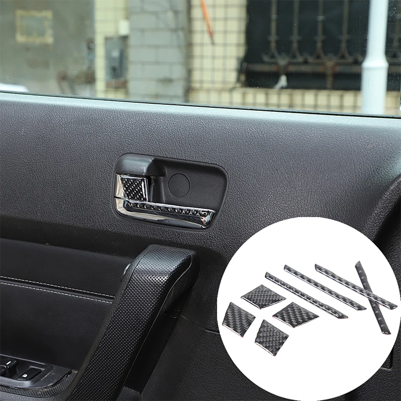 

For Hummer H3 2005-2009 Soft Carbon Fiber Car Door Inner Handle Decoration Sticker Interior Modification Accessories
