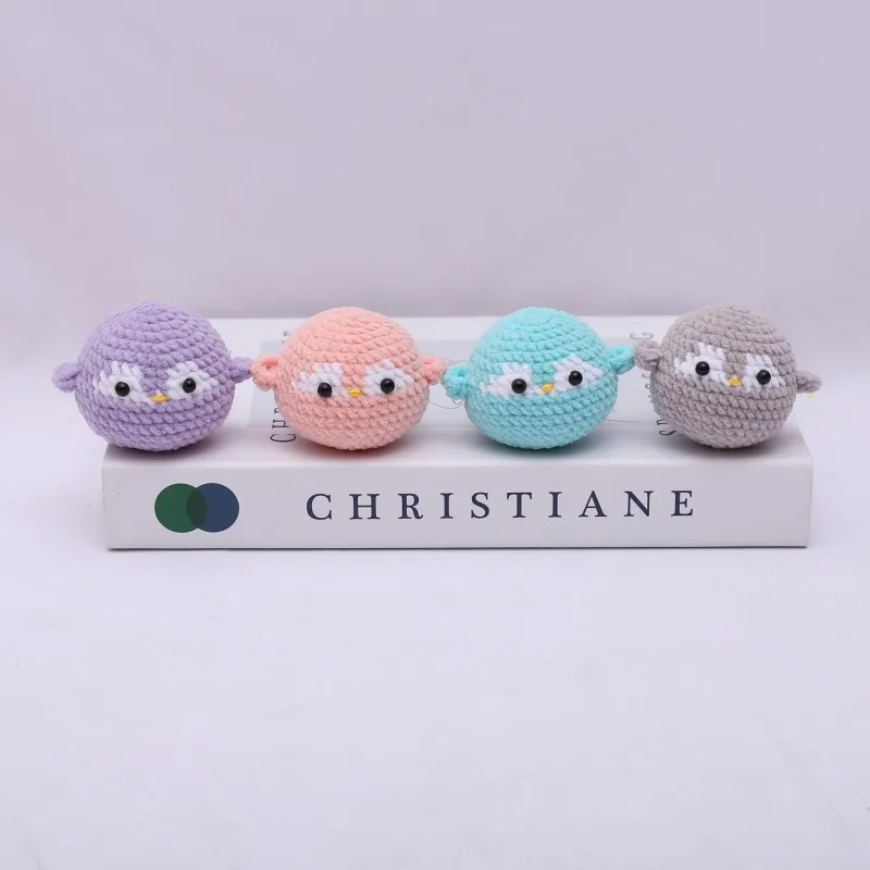 Cute Kapibala Doll Crochet Keyrings Handmaking Knitting Rabbit Keychains Creative Cartoon Pig With Carrot Car Keys Keyrings New