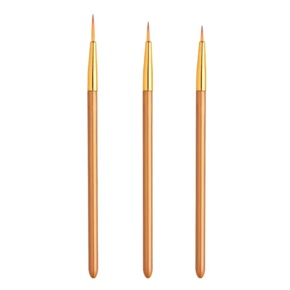 Rose Gold Nail Art Painting Brush Set