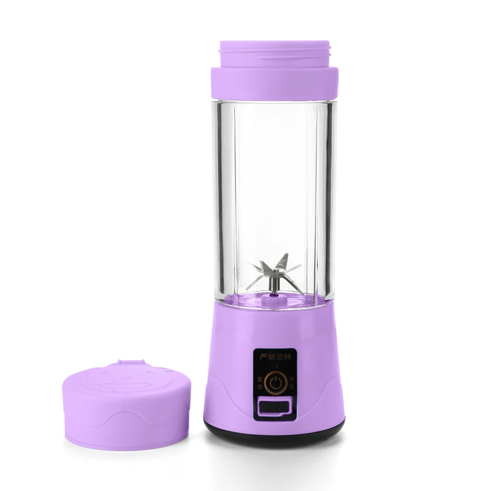 Portable Electric Juicer 6 Blades Squeezer Lemon Orange Mini Juicing Cups  USB Rechargeable Charging Home Juice Maker Machine 5