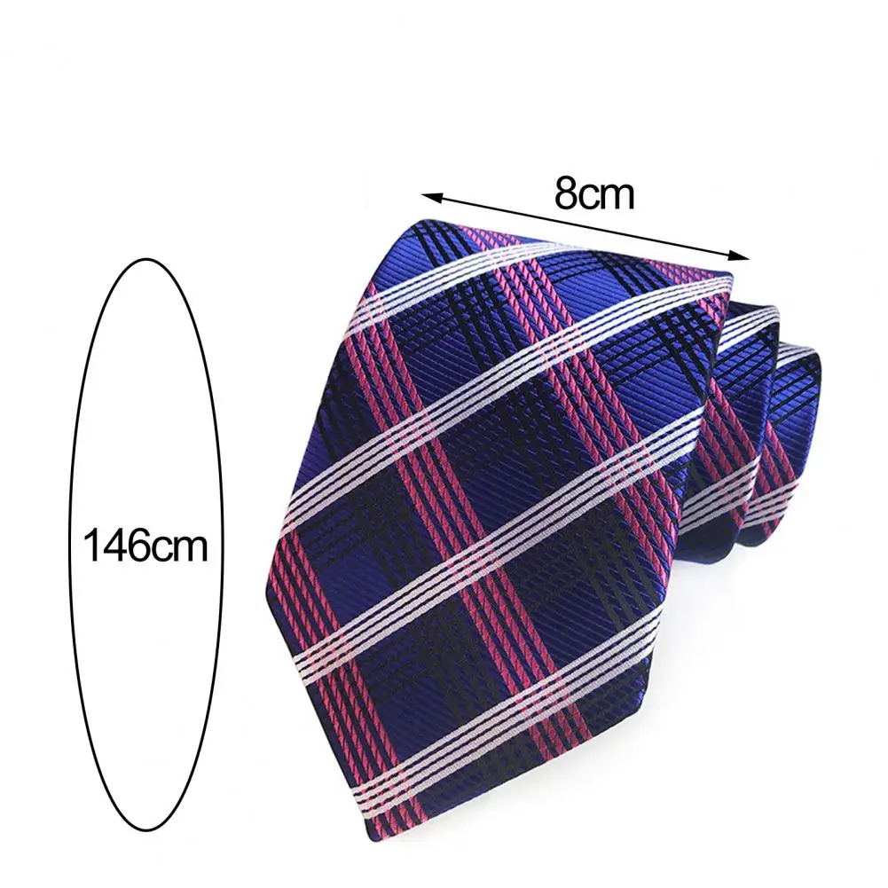 Trendy Necktie Lightweight Match Shirt Smooth Surface Wedding Groom Business Tie