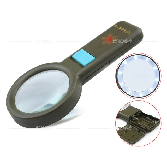 Coin Magnifying Glass Light  Magnifying Glass Jewelry Loupe - Usb 10x  Metal - Aliexpress