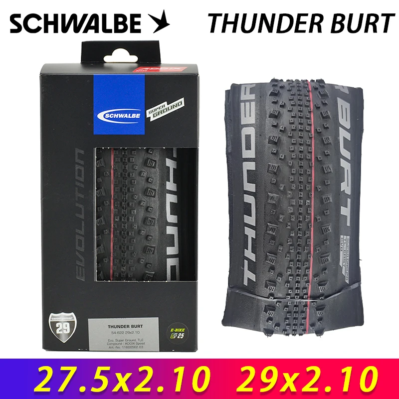 美品 SCHWALBE THUNDER BURT 27.5 2.10 2本セット Schwalbe Thunder Burt Tire - 27.5 x 2.1, Clincher, Folding