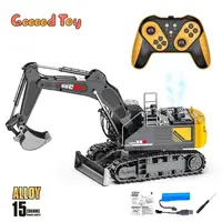 Simulated Alloy Remote Control Excavator Toy 15 Channel Construction Engineering Trucks Excavator with Spray Children's Toy Gift 1