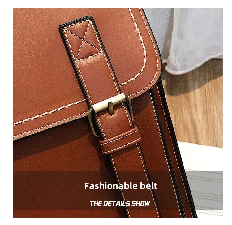 Vintage Backpack Female Pu Leather Bag Women's Backpack Fashion School Bag for Girls High Quality Leisure Shoulder Bag Sac A Dos