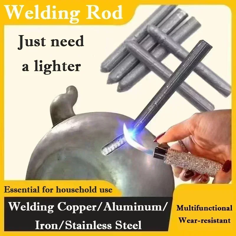 Welding Rods 3/30Pcs Welding Rods Low Temperature Aluminum Welding Rod Copper Iron Metal Wire Stainless Steel Easy Household Repairing Agent