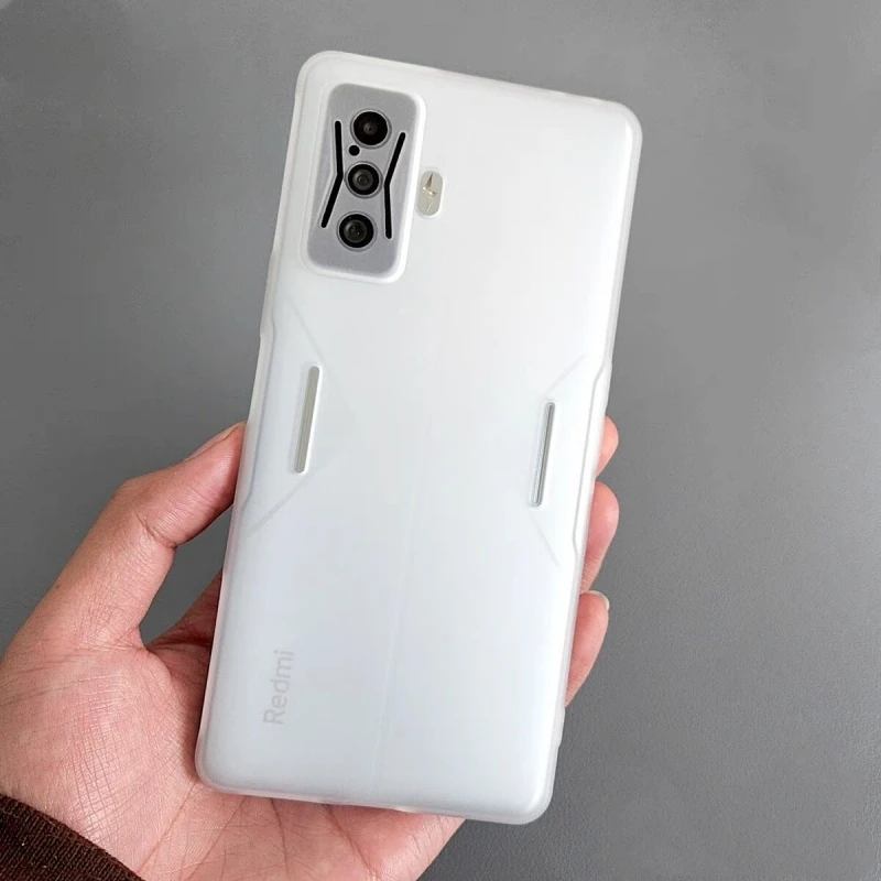 Cover Per Xiaomi Poco F4 GT 5G | Custodia Ultra Sottile Trasparente Con Bumper In TPU | Doppio Strato PC + TPU Antiurto | Bianca