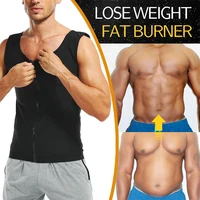 Réducteur d'abdomen pour hommes, modelant le corps, favorise la sueur, gilet de Sauna, Fitness, entraîneur de taille, ventre, amincissant, brûleur de graisse, haut Corset 2