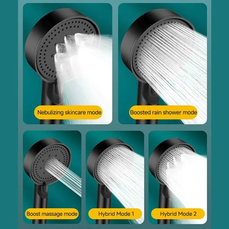 5-Mode Pressure Boost Shower Head 3