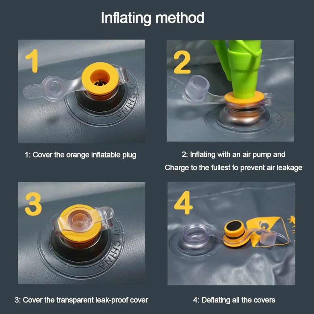 Car Iatable Mattress Portable Travel Camping Air Bed Foldable Trunk Cushion Auto Multifunction Gap Air Cushion Car Interior