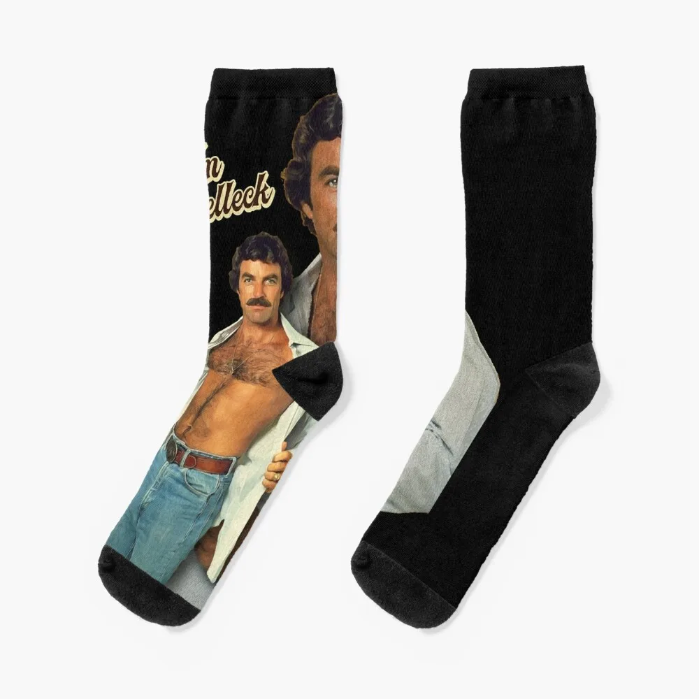 

Tom Selleck Socks floral Stockings Woman Socks Men's