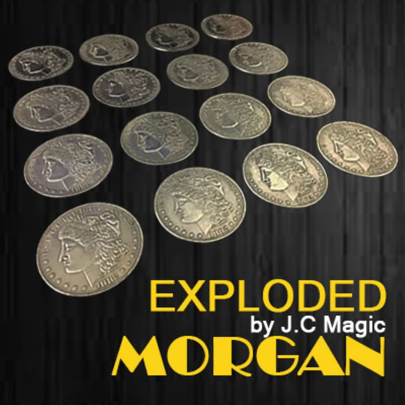 

Exploded Morgan By J.C Magic 4 To 16 Coins - Close Up Magic Tricks,Gimmick,Multiply Coin Appearing Disappearing Magia Illusions