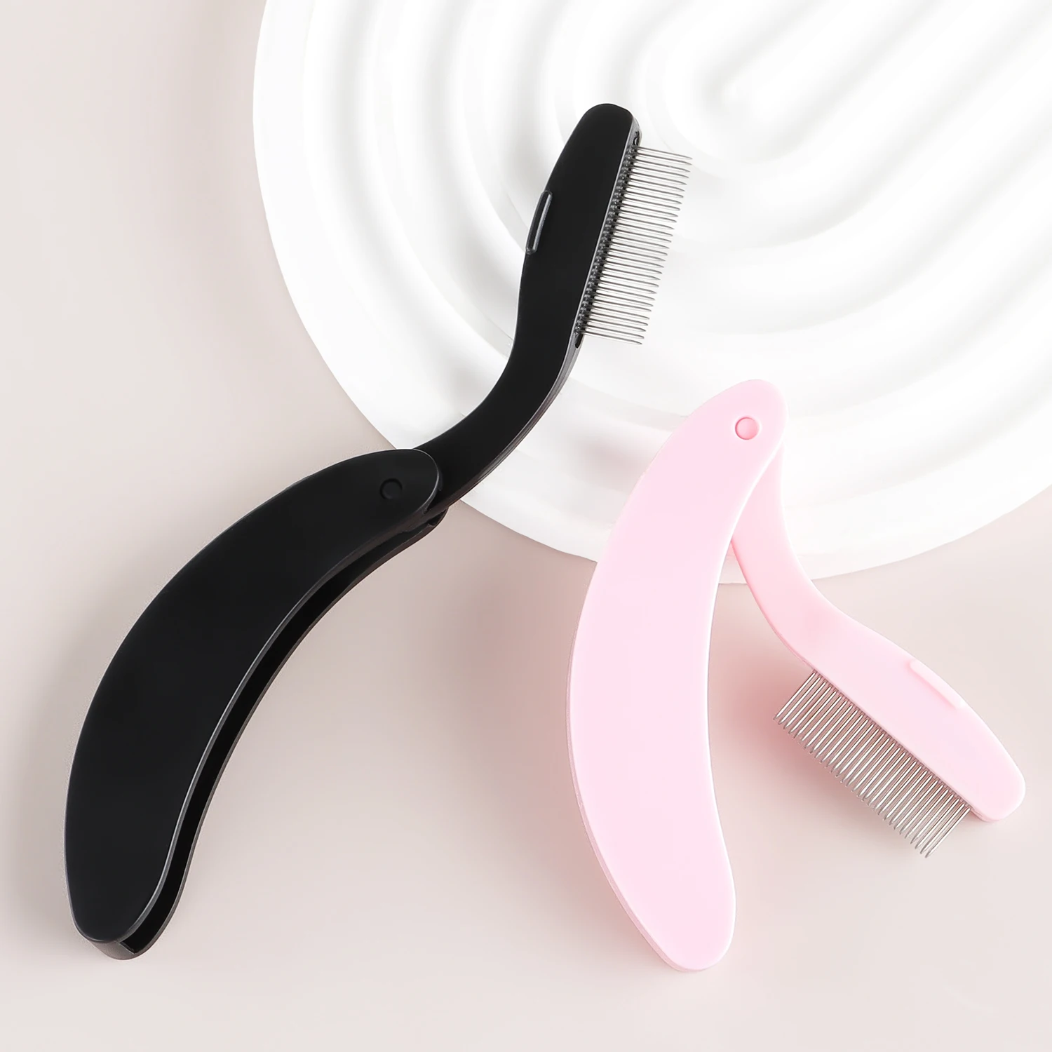 1-حزمة منحني تصميم رمش الجمال للطي فاصل المحمولة ر...