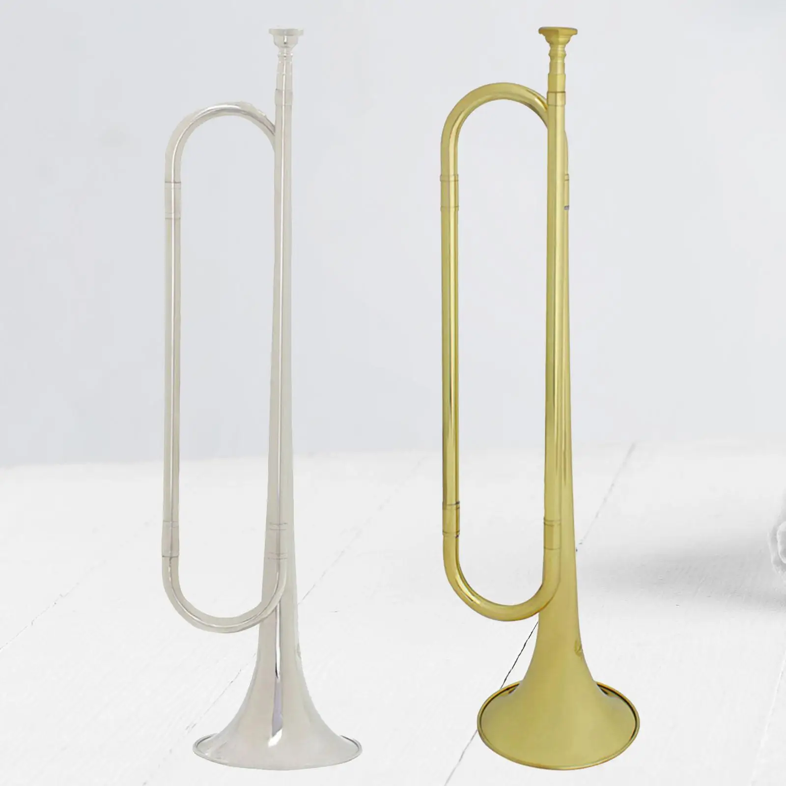B Flat Bugle Music Instrument Scouting Trumpet Bugle for Orchestra Band