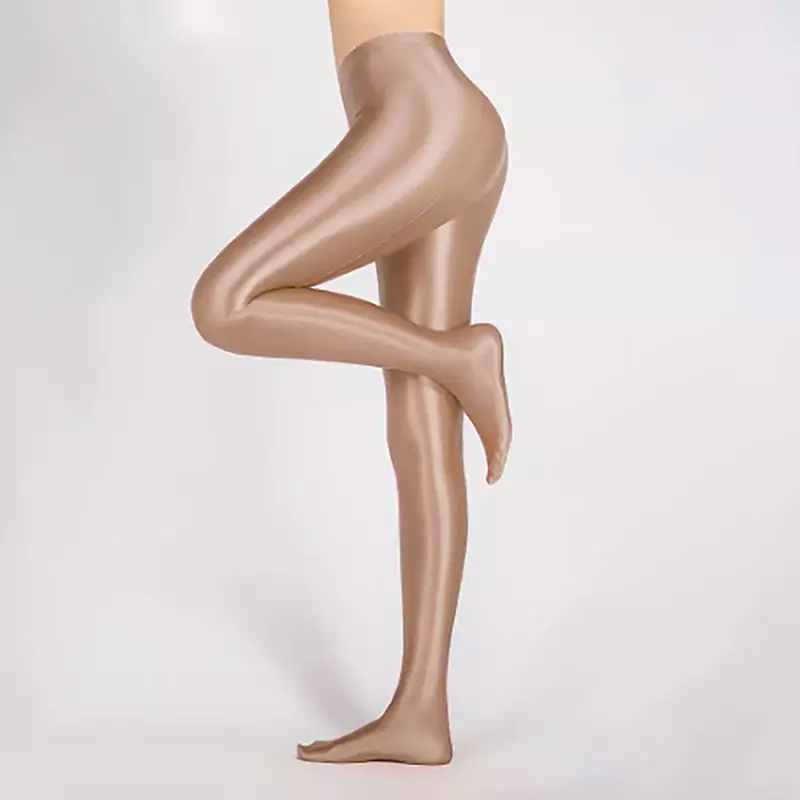 Glossy women high waist tights pantyhose Fitness plus size sports yoga pants leggings